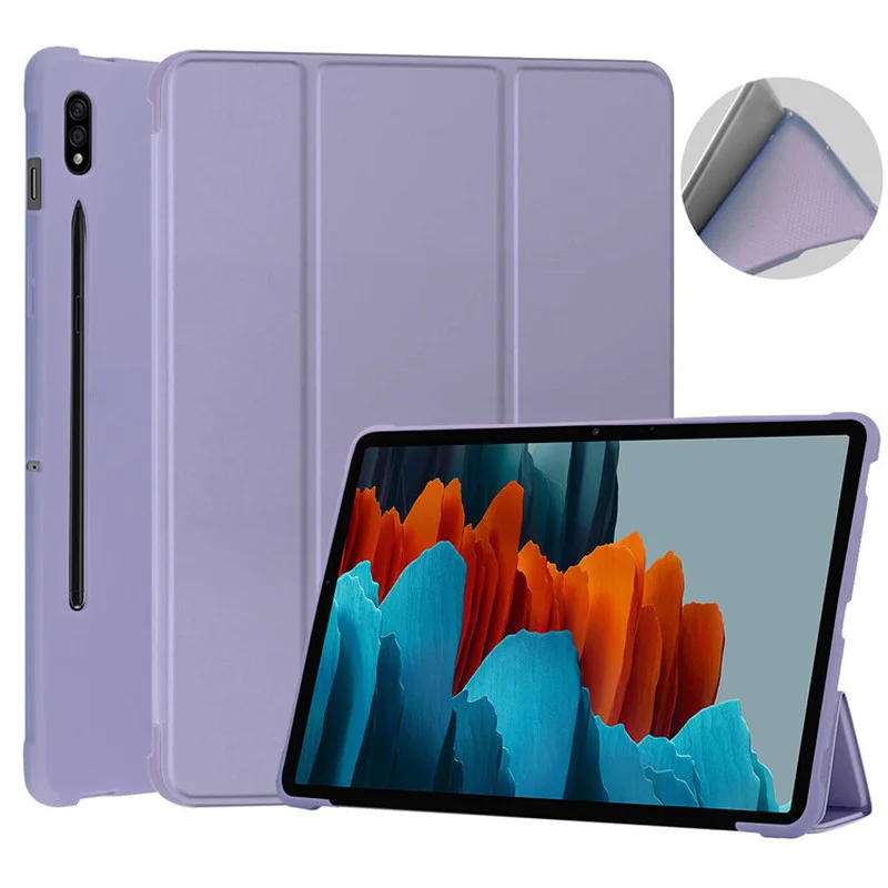 For Samsung Galaxy Tab S8 S7 Case SM-X700 X706 magnetic smart Trifold Stand Cover for Funda Samsung Galaxy Tab S8 S7 11 inch