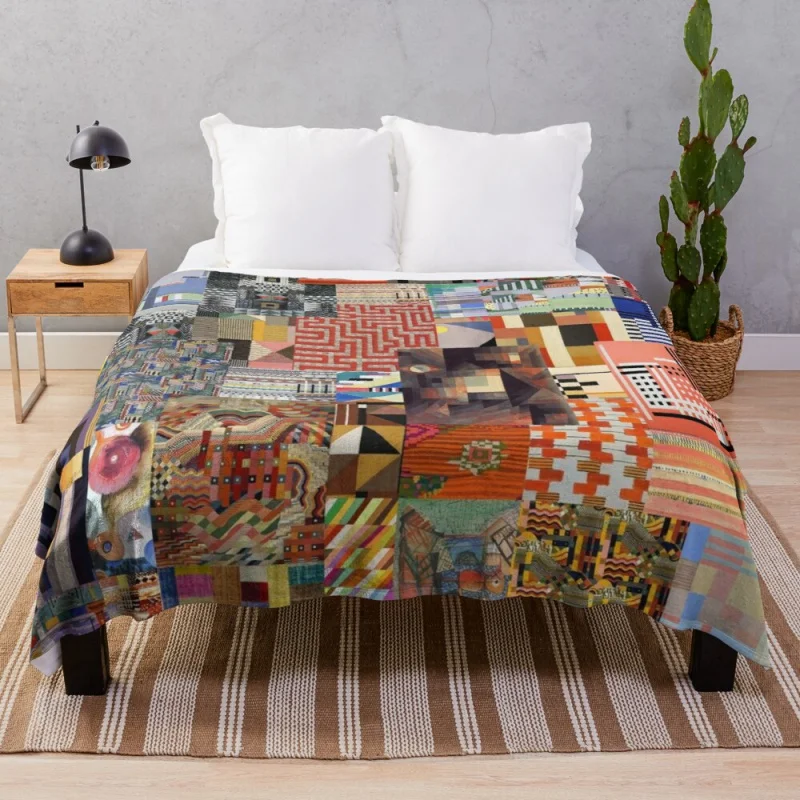 

Художественное одеяло Bauhaus, роскошное толстое одеяло, тонкое одеяло для дивана