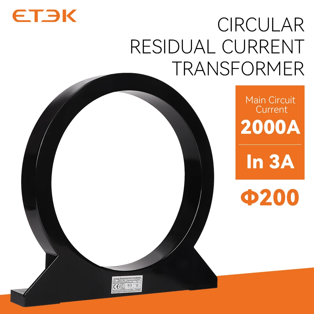 

ETEK ZSCT-200 Φ200 Zero Sequence Transformer 1A/0.5mA 0~2000A