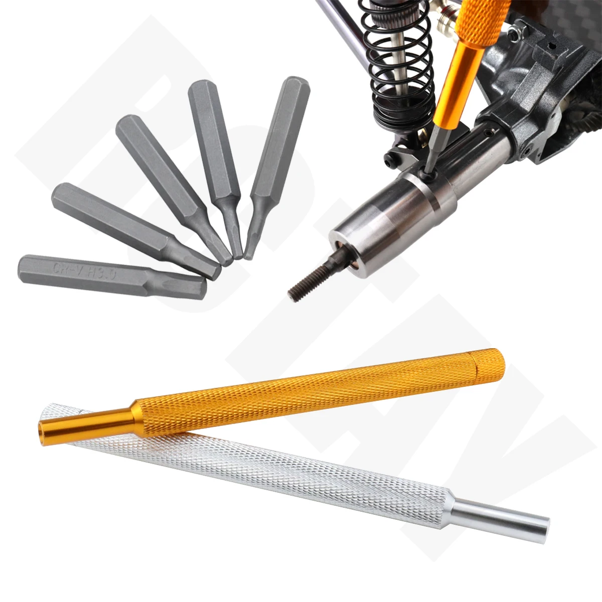 

Модель автомобиля/лодки/самолета Модель Универсальная 5 + 1 набор металлических отверток с внутренним шестигранником H1.3/1,5/2,0/2,5/3,0 + ручка из а...