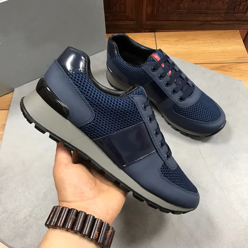 

Высококачественные роскошные брендовые Модные Повседневные кроссовки из дышащей ткани для мужчин и Уличная обувь из натуральной кожи