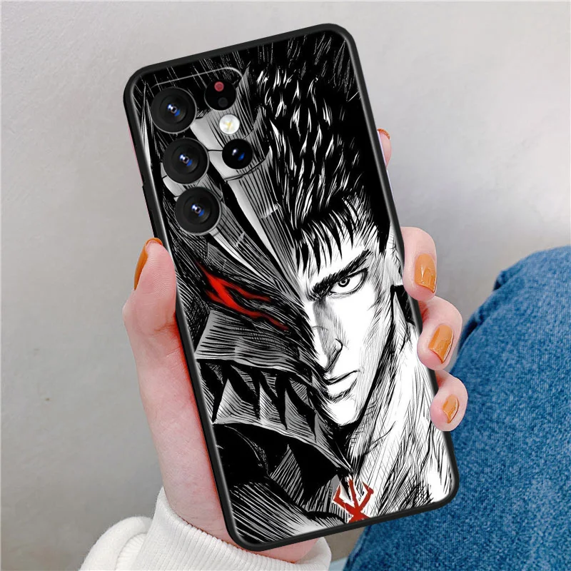 Berserk Guts Comic Phone Case For Samsung Note 8 9 10 20 Plus M10 21 23 30 31 32 33 51 53 54 60 62 80 Black Cover Silicone