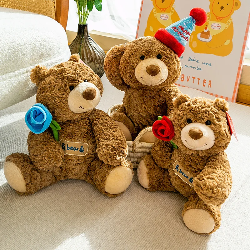 

Birthday Hat Gift Bear Doll Stuffed Toy Teddy Bear Doll Sleeping Doll
