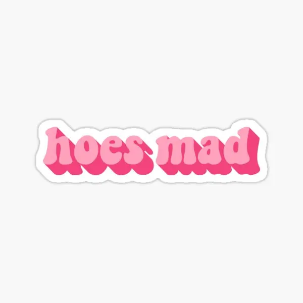 

Hoes Mad Transparent 5PCS Stickers for Car Print Water Bottles Background Cartoon Stickers Luggage Home Decorations Art Window