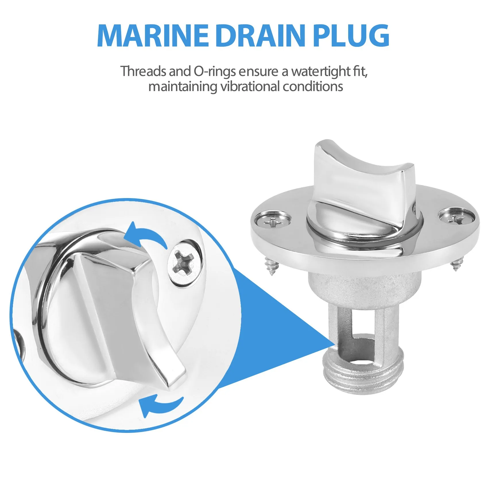 Штепсельная вилка из нержавеющей стали 316 для отверстия 1 дюйм
