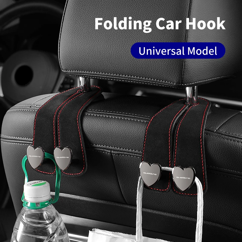 Меховые автомобильные аксессуары на спинку сиденья с двойными крючками для Audi