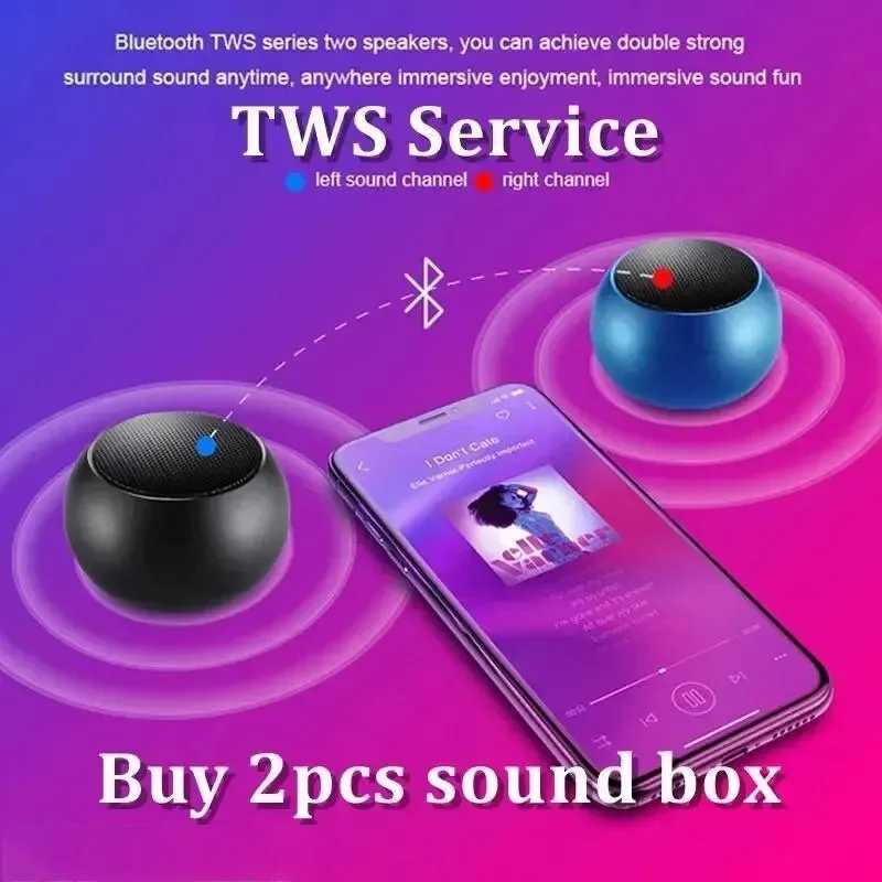 Беспроводная Bluetooth-Колонка M3wireless портативная маленькая металлическая