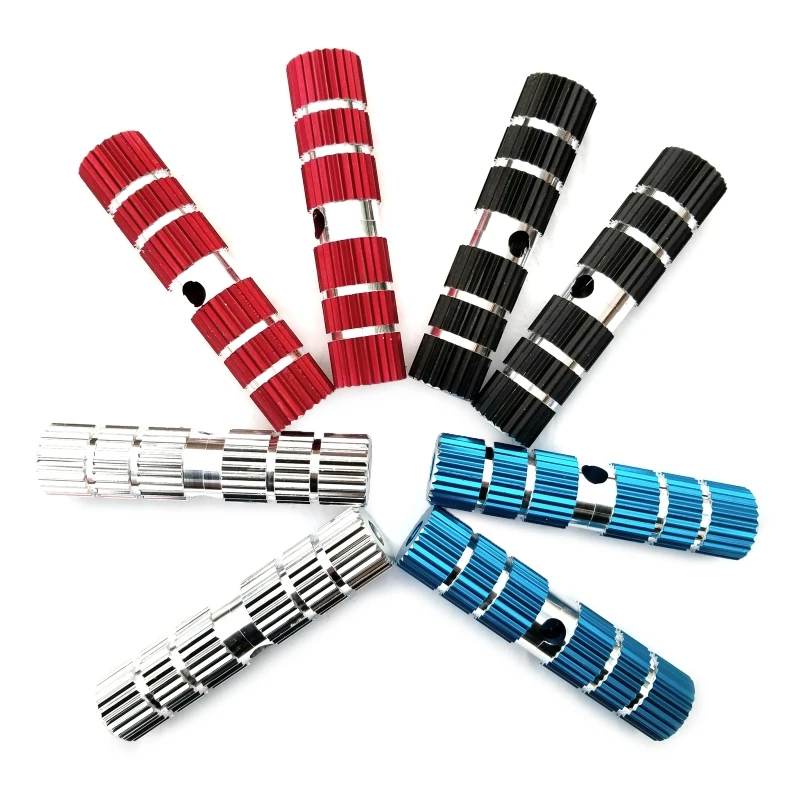 

517A Practical Bike Pegs Mountain Bike Cycling Rear Stunt Pegs Anti-corrosion Aluminum Alloy Foot Pedals for BMX Length 10cm