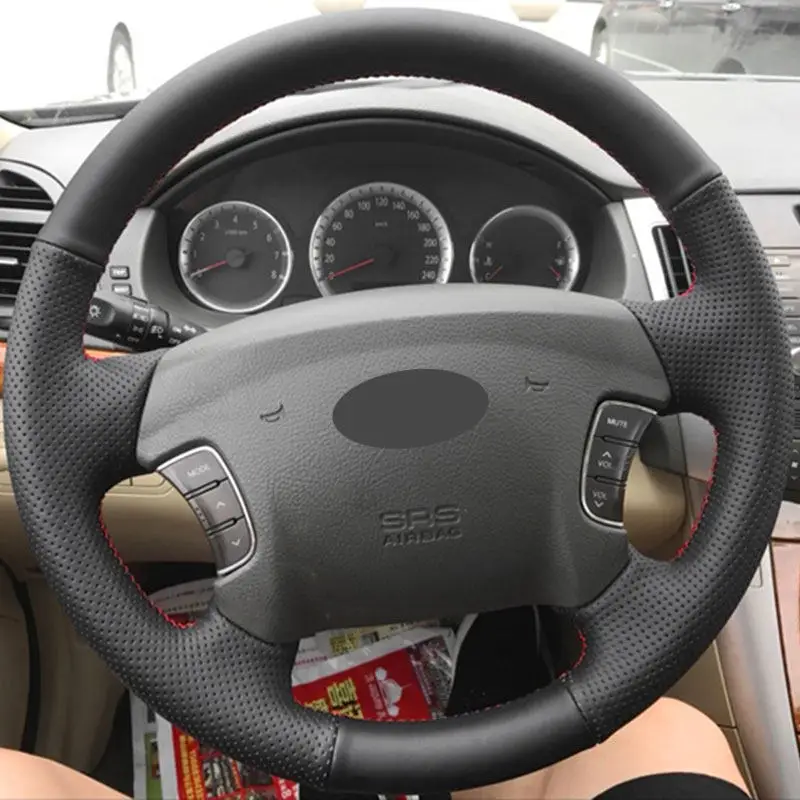 Перфорированный кожаный чехол для Hyundai Sonata NF NFC Azera 2005 2006 2007 2008 2009 2010 Kia Carens накладка