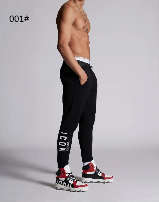 

Dsquared2 Модные Классические хлопковые черные универсальные повседневные брюки премиум-класса dsquared2 Размер 'l 'xl 'xxl 'xxxl