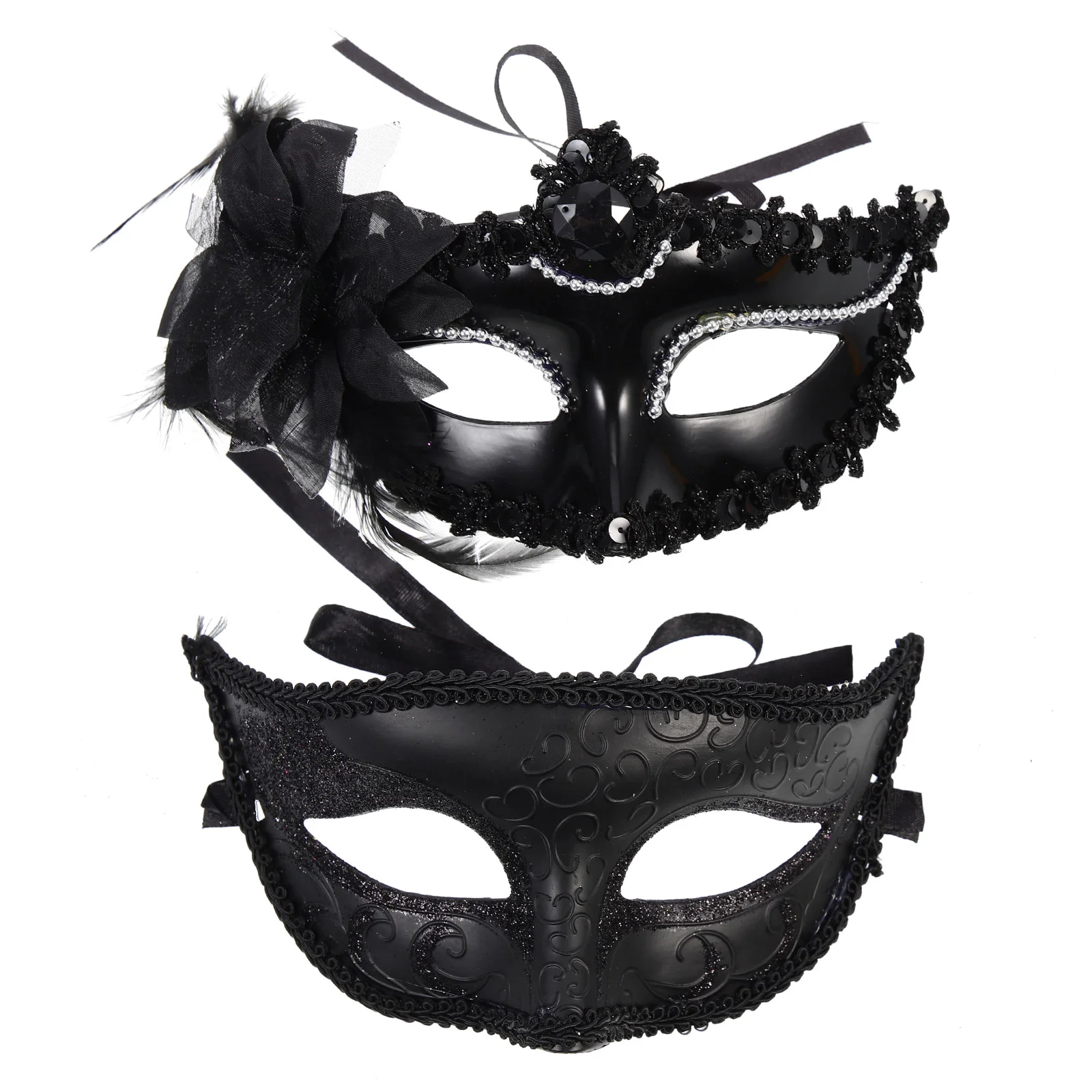 

2 Pcs Birthday Party Eye Costume Black Accessories Women Carnival Costume Prop Festival Eye Costume Vintage Clothes Men