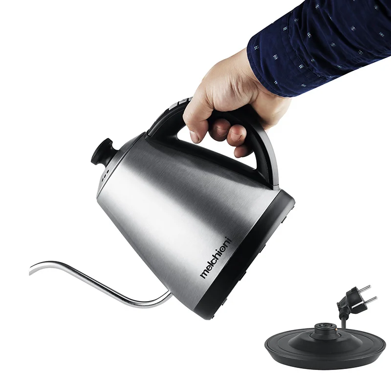 

EU Plug Electric Kettle1L Adjustable Temperature Control And Insulation Teapot1850W Household With Slender Mouth Hand Coffee Pot