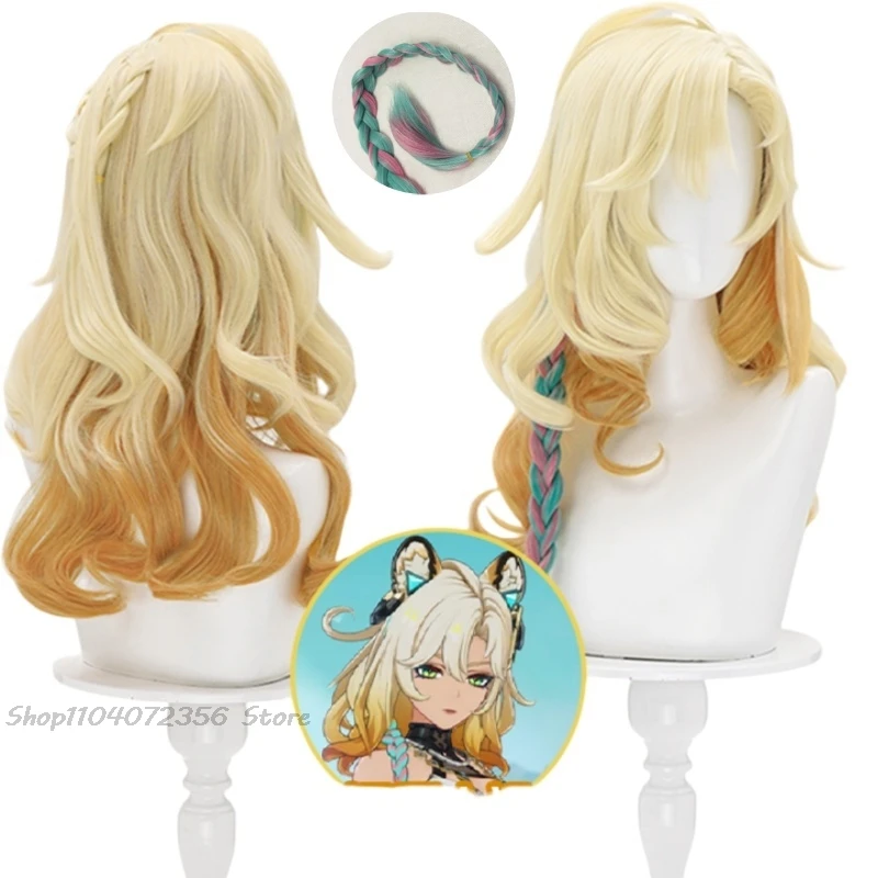 Предварительная продажа парик Xilonen Game Genshin Impact Косплей Парик Женщины 62 см Длинные