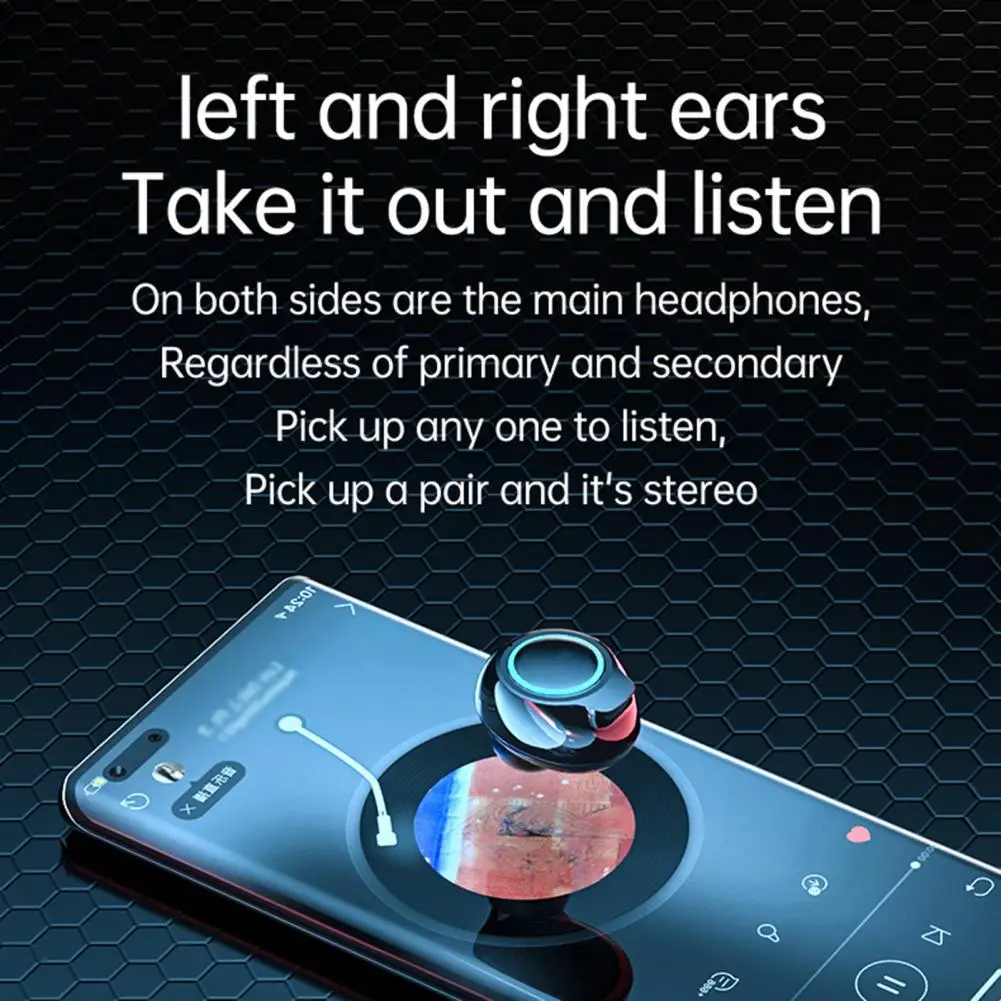 

Сенсорный контроль, 1 комплект, гарнитура громкой связи IPX7, водонепроницаемые беспроводные наушники с окружасветильник для спорта