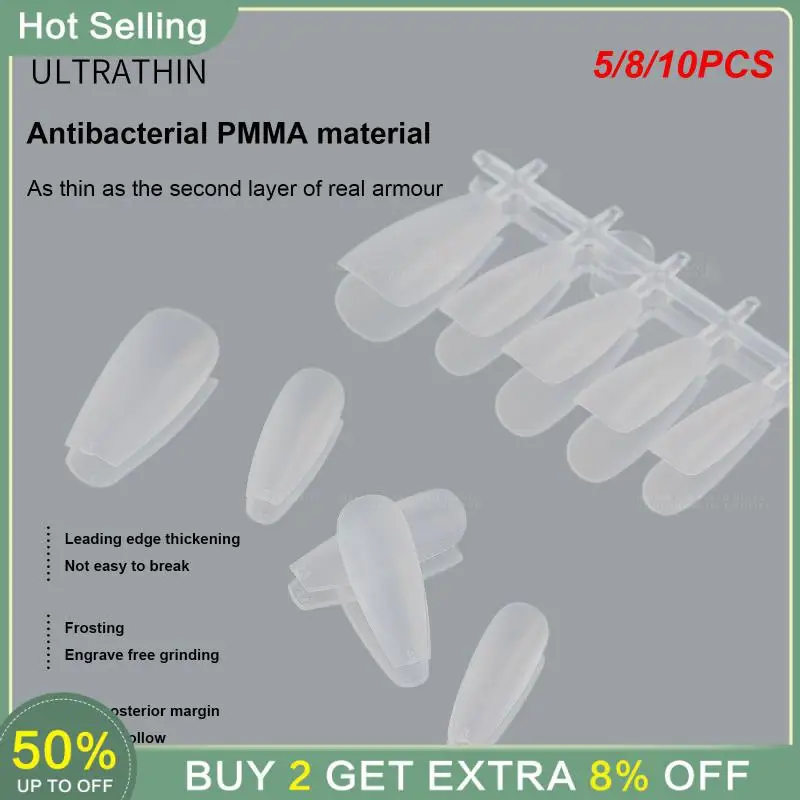 

5/8/10PCS False Nails Nail Extension Box Fake Nails For Salon Manicure Tool Ress On False Nails Nail Art Design Nail Accessories