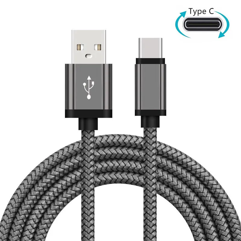 1/2/3 Meter Type C USB Phone Cable Android Charger Cable Kabel Charging Wire Cord for Samsung Galaxy S10 S21 S9 S8 Plus Note 10