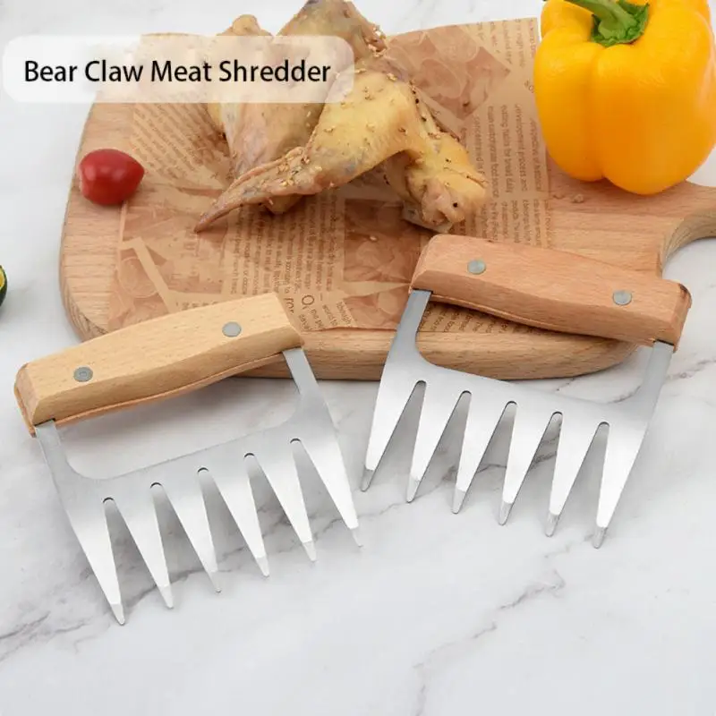 

BBQ Meat Shredder Claws Handle Shred Cut Meats Splitter Essential For BBQ Pork Ultra Sharp Blades Separator Heat Resistant