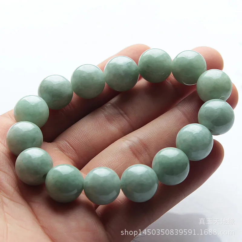 

Браслет Из бирманского нефрита высокого качества, 13 мм