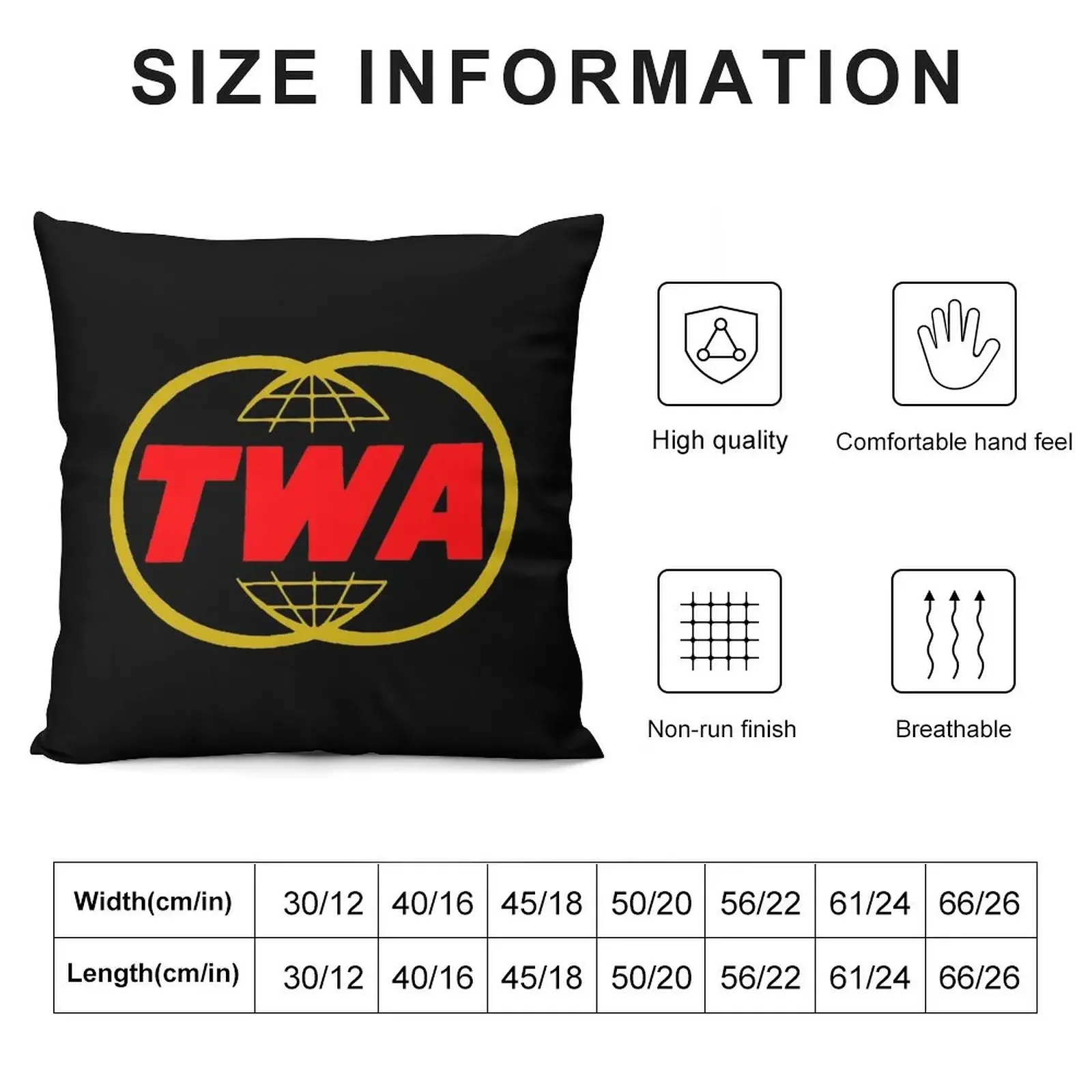 TWA Transworld Airlines USA декоративные наволочки для диванных подушек роскошные подушки