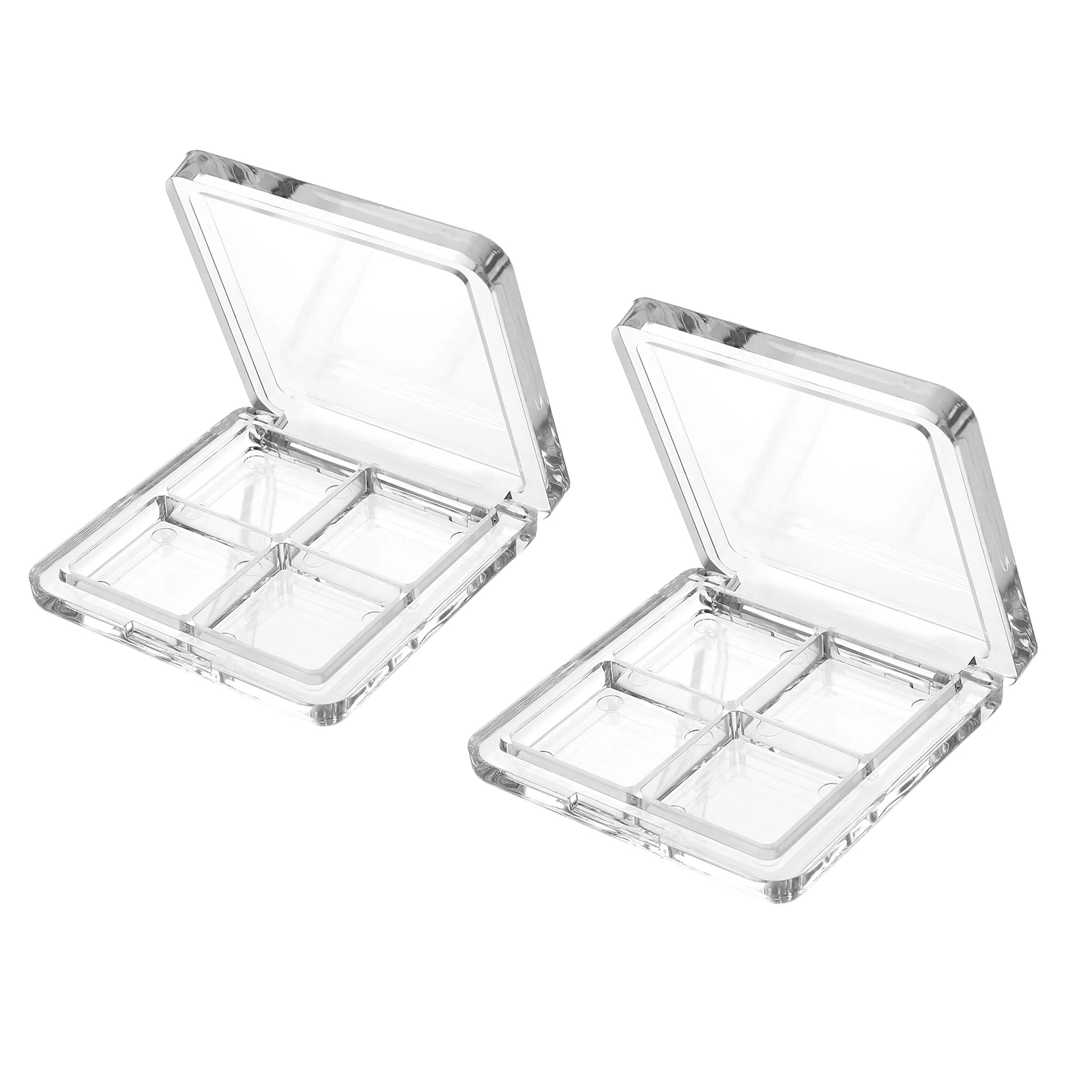 

Empty Eyeshadow Pallet Grids Eye Shadow Lipstick Storage Case Box Clear Makeup DIY Cosmetic Organizer Container