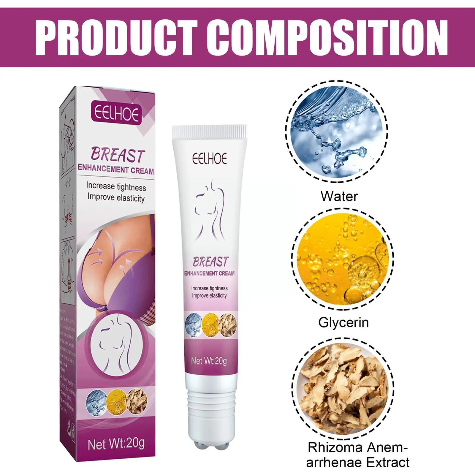 

Крем для увеличения груди, 20 г