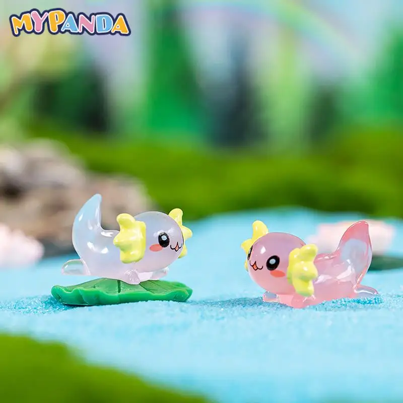 

2Pcs Random Luminous Hexagonal Dragon Ornament Mini Color Cartoon Doll Micro Landscape Decoration Miniature Toy