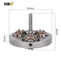 120mm Bush Wheel Coating Removal For Concrete Terrazzo Litchi Surface Epoxy Coating Hammer SDS PLUS Rotary Hammer