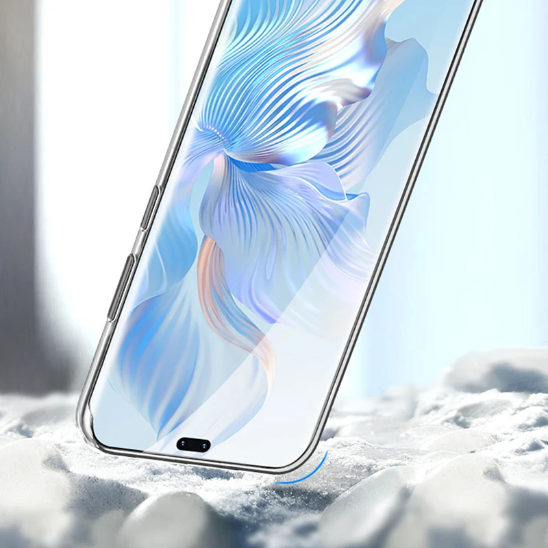 Оригинальный прозрачный мягкий чехол для Honor 70 80 90 Pro Plus Lite SE GT с плоской камерой