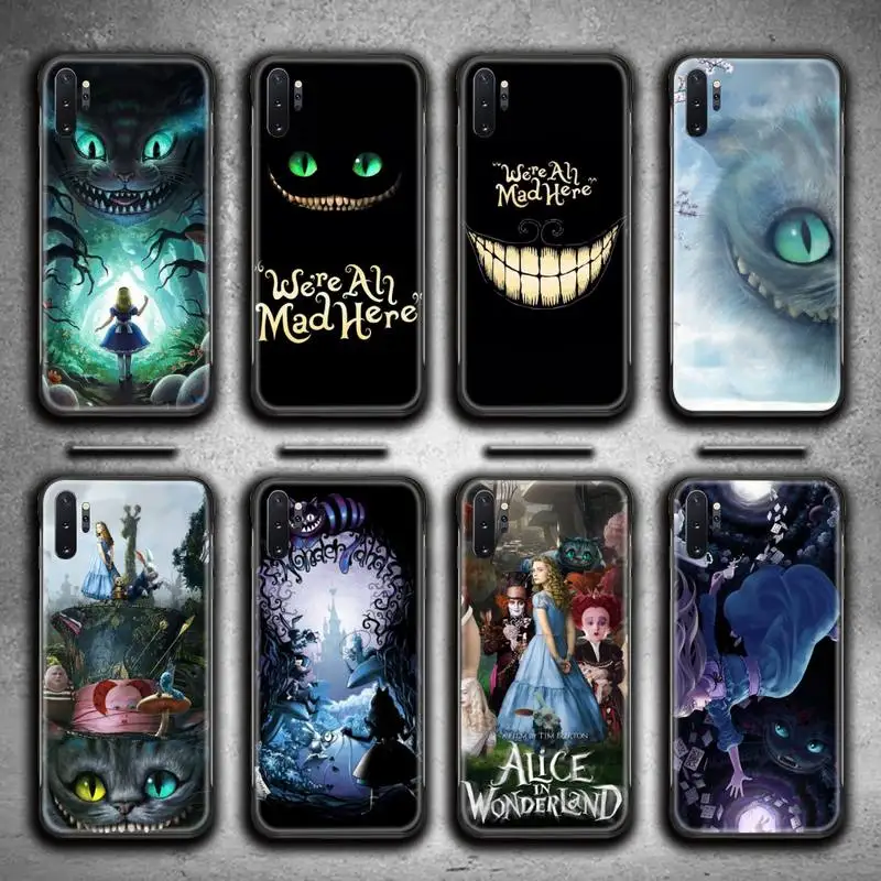 

Alice in Wonderland Phone Case For Samsung Galaxy Note20 ultra 7 8 9 10 Plus lite M51 M21 M31S J8 2018 Prime