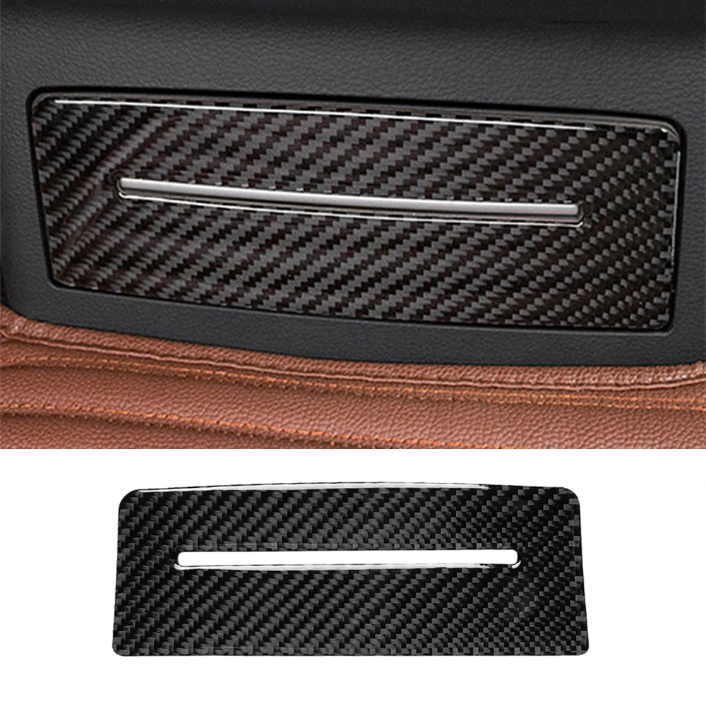 

Rear Seat Cigarette Lighter Panel Decoration Sticker Cover Trim Decal for Audi Q7 SQ7 4M 2016 2017-2019 Car Interior Accessories