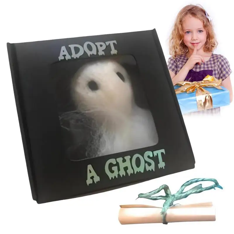 With A Tiny Scroll Supernatural Felt Mini Companion Toy Spooky Funny Gift