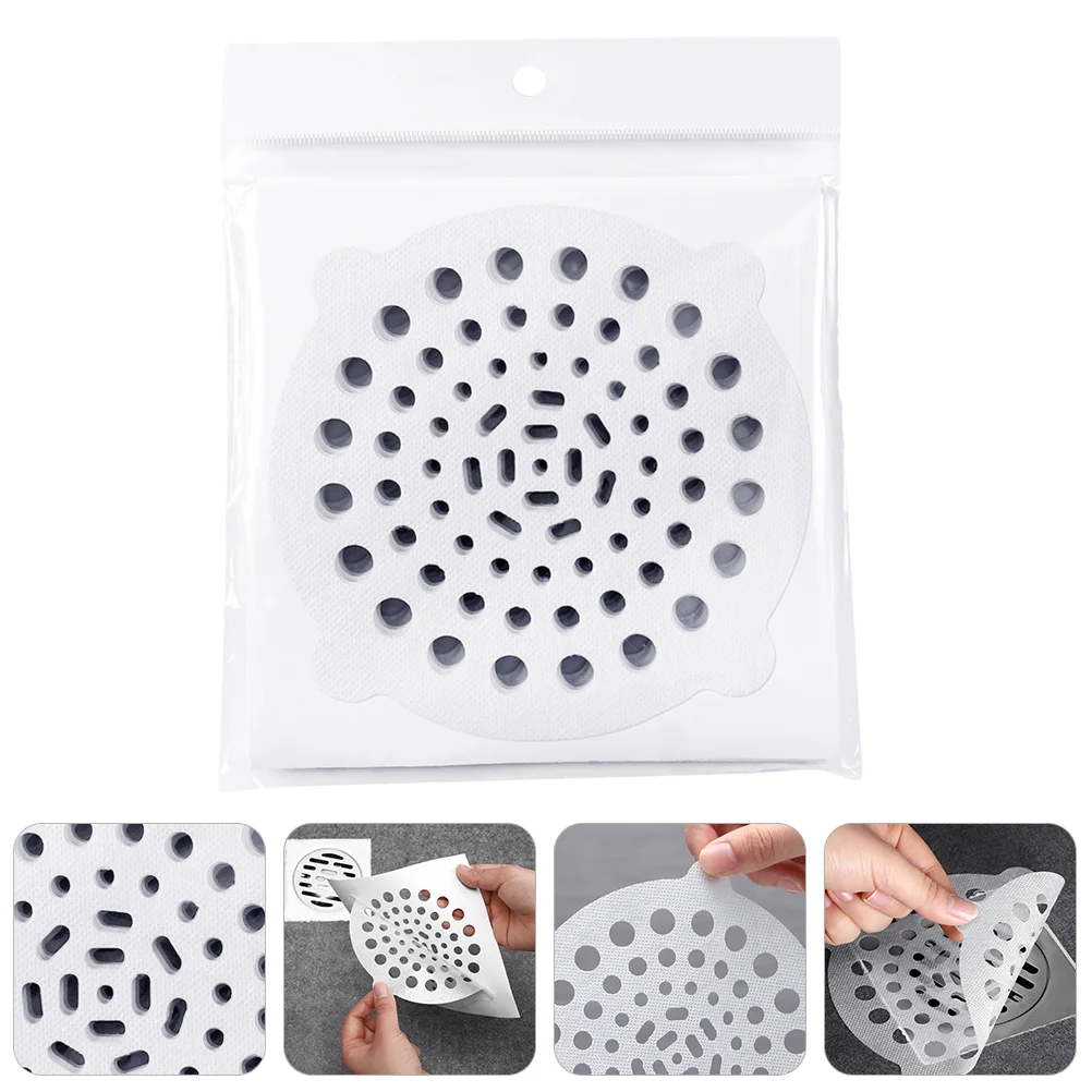 20 шт. сетчатый фильтр для раковины сливные наклейки волос ванная комната