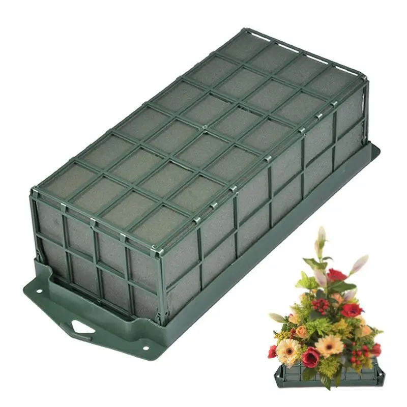 

Floral Arrangement Supplies Portable Flower Arrangement Holde Multifunctional Rectangle Flower Cage Holders With Handles For