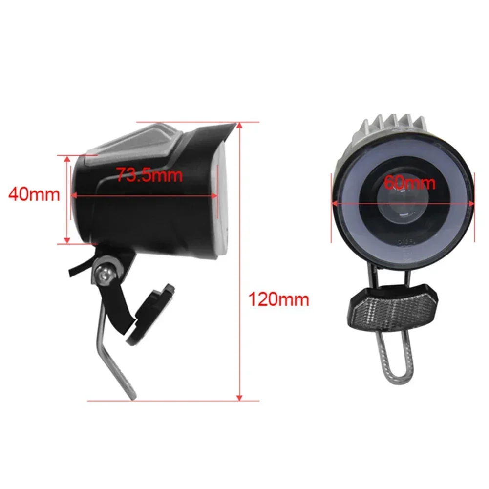 Фонарь для электровелосипеда 6-48 В 2 контакта