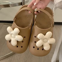 big flower cute cartoon clogs for women summer fashion sandals casual garden clogs waterproof shoes nursing women house slippers