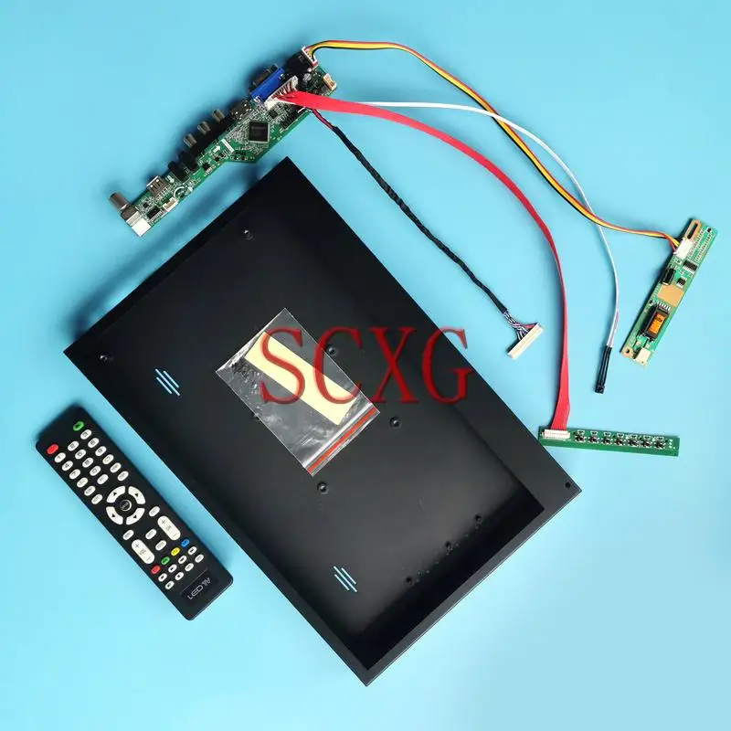 

For LTN156AT01 N156B3 TV Analog Controller Board+Metal Case LVDS 30 Pin 1366*768 1CCFL DIY Kit 15.6" VGA HDMI-Compatible AV USB