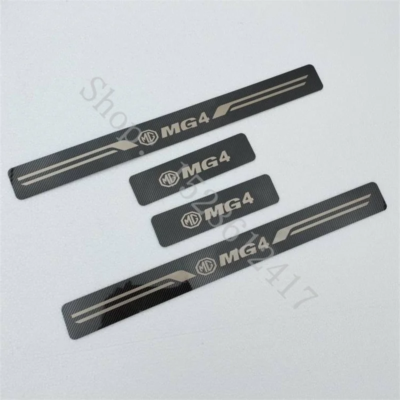 

Car Styling Accessories For MG MG4 2016 2017 2018- 2024 Sticker Door Sill Scuff Plate Trim Stainless Steel Welcome Pedal Guard