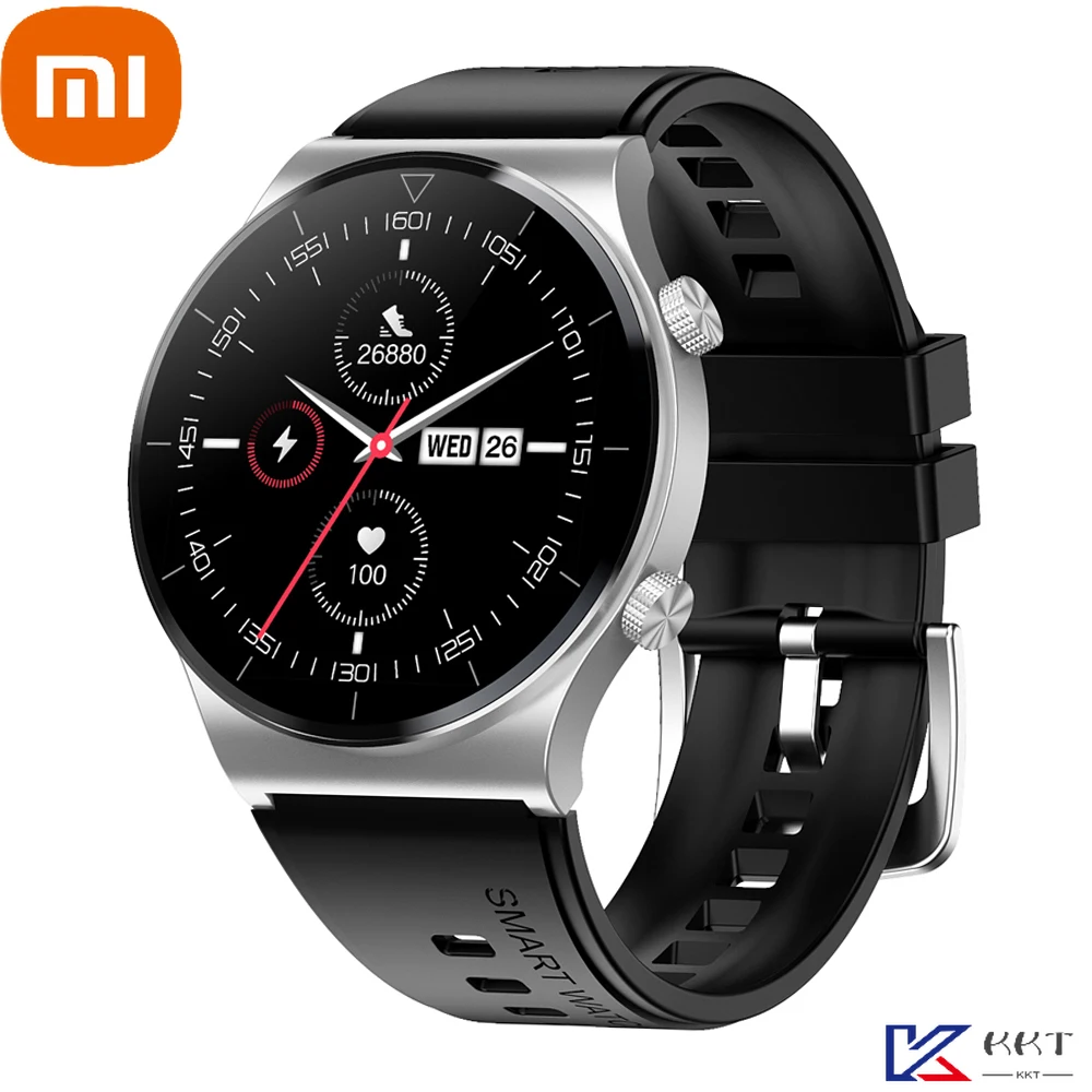 

Смарт-часы XIAOMI мужские с поддержкой звонков, пульсометром и тонометром