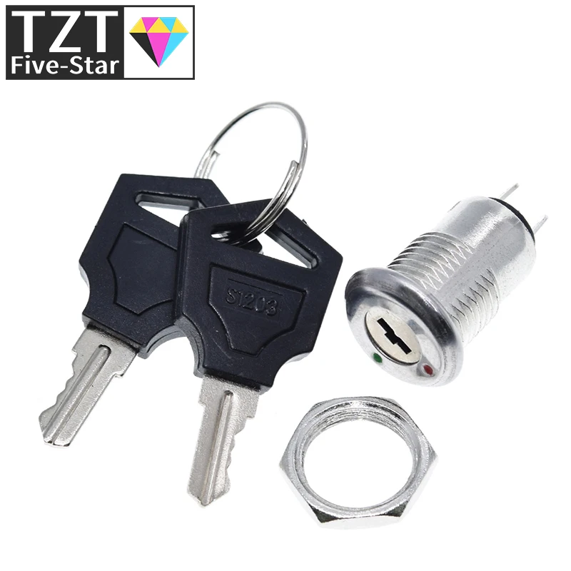 Выключатель блокировки телефона из нержавеющей стали 12 мм 2 контакта ключа