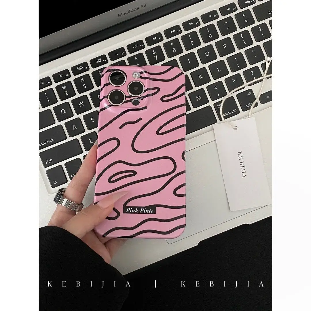 

Line pure color research for iphone14 11 13pro personality animation phone shell anti-drop film shell