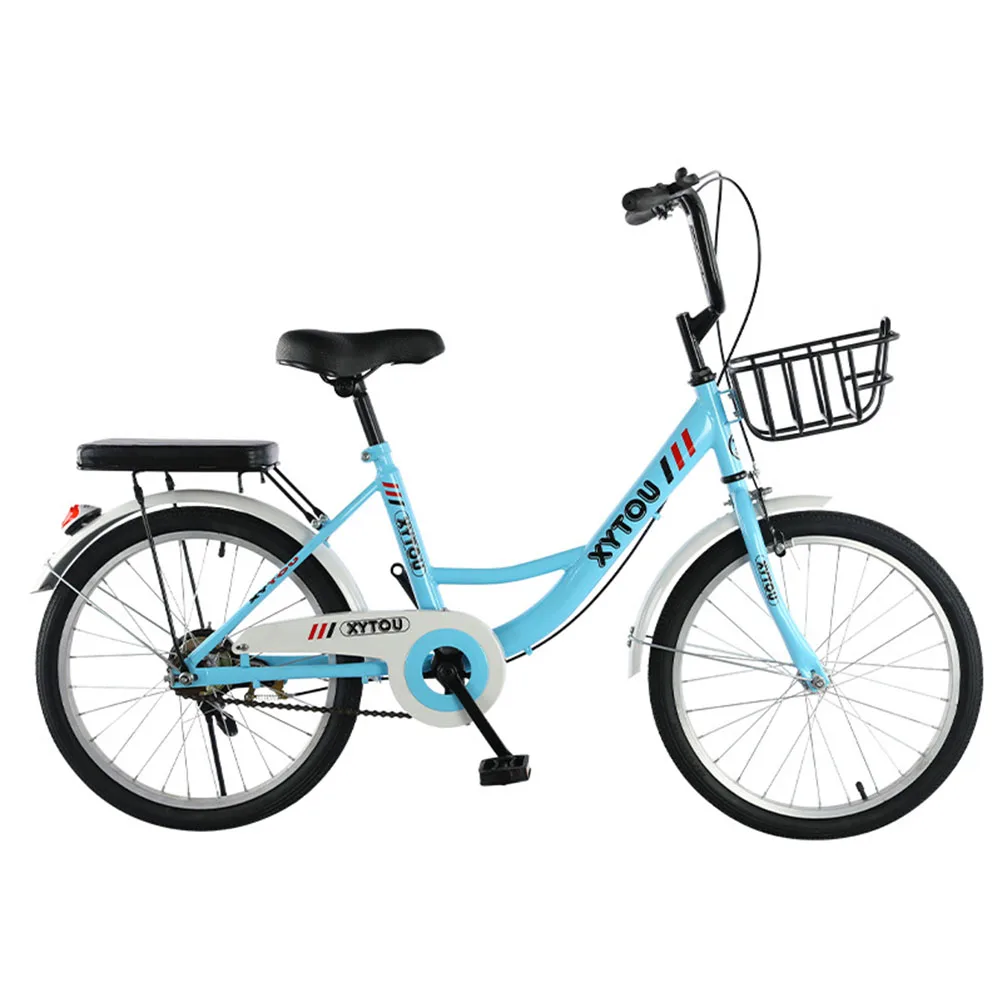 

20/24 Inches Adult Bicycle Single Speed Riding Tools Men And Women Inflatable Tire Light Teenagers Student Carbon Steel Bike