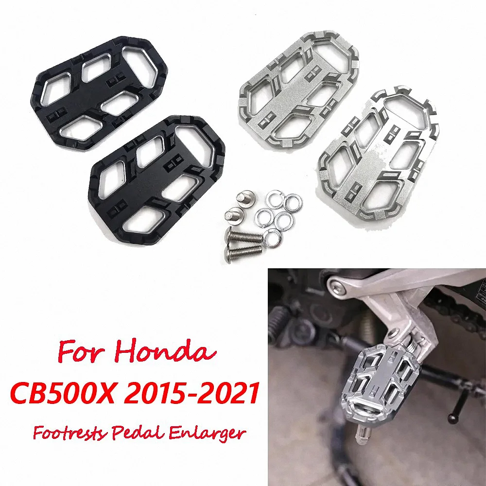 

For Honda CB500X CB 500X 2015-2021 Motorcycle Enlarger Extension Footboards Footrest Pedal Foot Rest Platform And Pegs Hold Feet