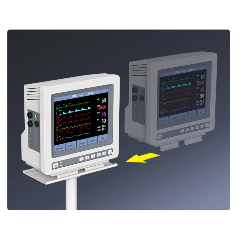 Фото Медицинская мобильная рабочая станция Likaymo H1-M2 для тележки с монитором и аппаратом ИВЛ для больниц. №5