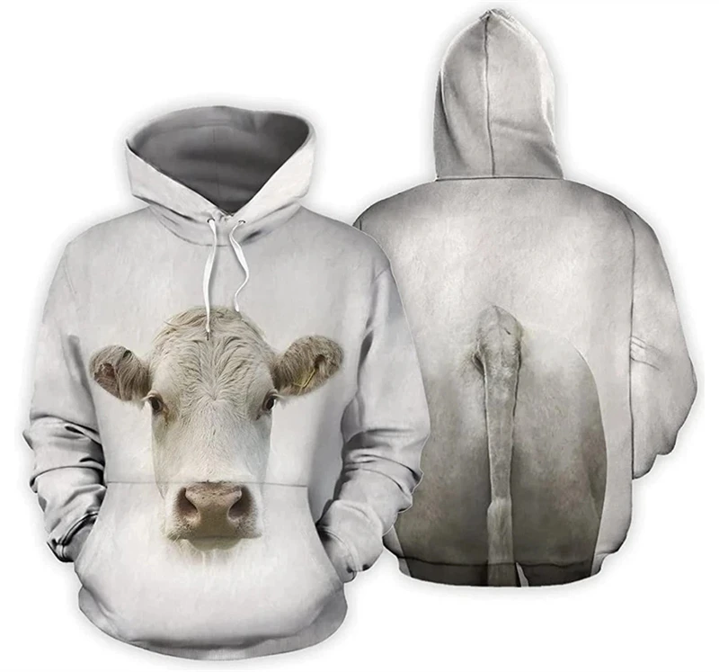 Мужские и женские толстовки с забавным 3D-принтом лошадей повседневные свитеры