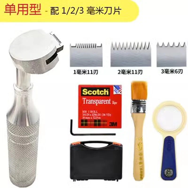 

QFH-A Ручной тестер перекрестной адгезии Тестер перекрестной резки Лезвия 1 мм/2 мм/3 мм с лупой