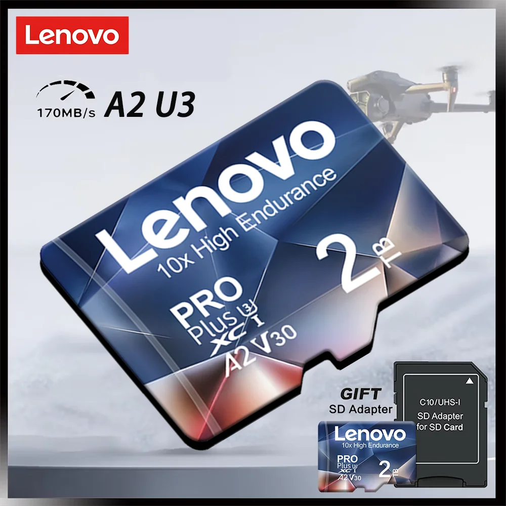 Карты Lenovo Micro TF SD 64 ГБ 32 16 SD-карта памяти класса 10 Высокоскоростная 128 256 U3 4K HD