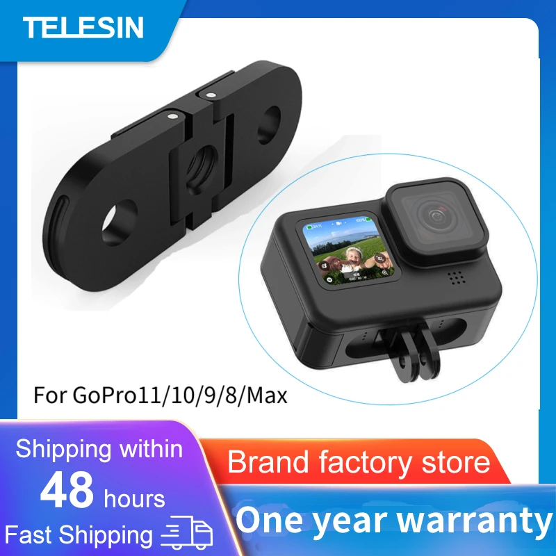 Винтовой штатив TELESIN 1/4 дюйма адаптер для крепления головки - Цена: 871.23