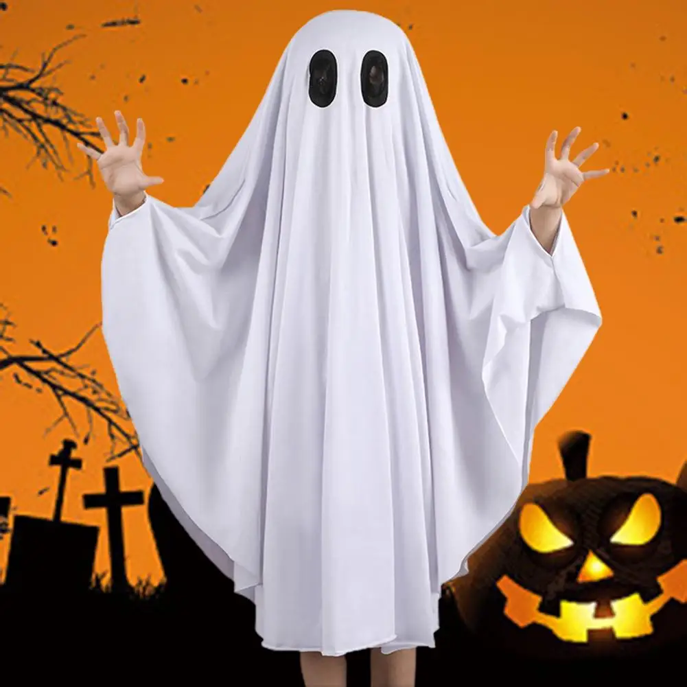 Halloween Suit Great No Odor Comfortable Halloween Child Fancy Dress Gown Ghost Cloak for Kids  Toddler Cloak  Cosplay Cloak