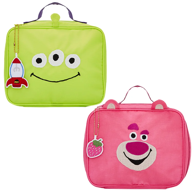 

Милая портативная косметичка в стиле аниме Диснея, лотсо, инопланетянин, мультяшная вместительная сумка для хранения на молнии, дорожные су...