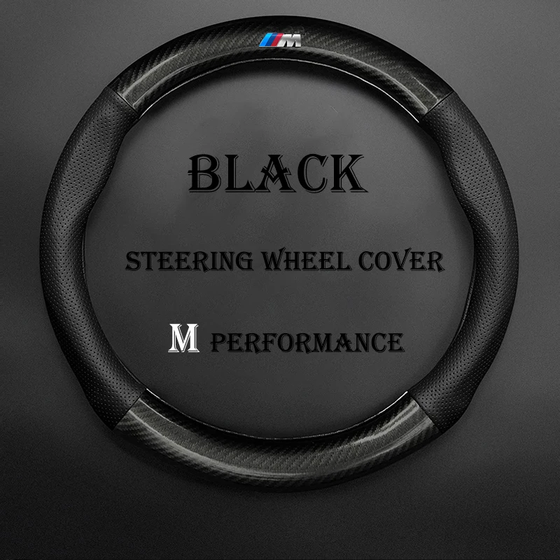 

Car Steering Wheel Cover For Bmw M4 M2 M5 M3 F20 F30 G20 F34 F10 G30 F11 X3 M F25 X4 M For BMV Steering Wheel Cover Carbon Fiber